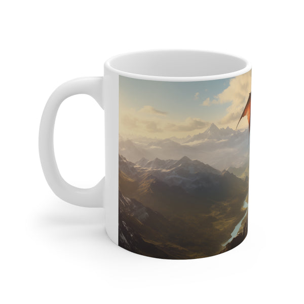 Fantasy Dragon Mug | Fantasy RPG Gift | Dragon Ceramic Mug 11oz