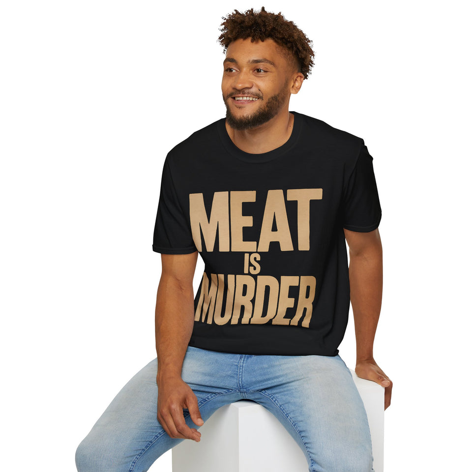 Vegan Meat Is Murder Shirt | Vegan Gift | Unisex Vegan Present T Shirt