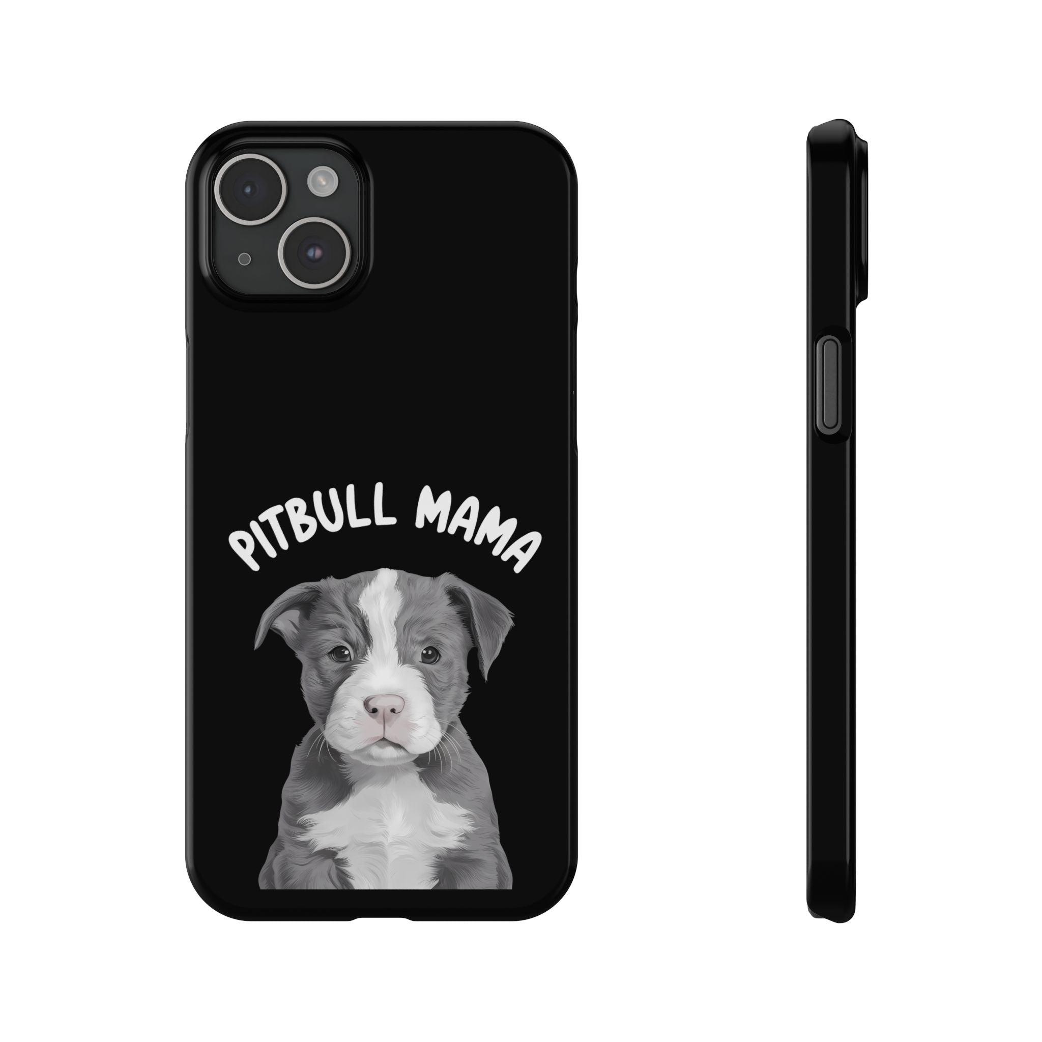 Premium Pitbull Mama iPhone Case | Pitbull Gifts Slim Phone Cases