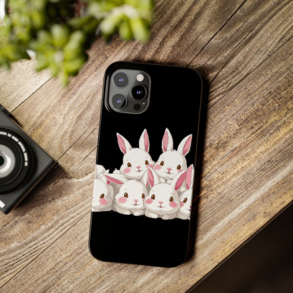 Premium Cute Rabbit iPhone Case | Rabbit Gifts Slim Phone Cases