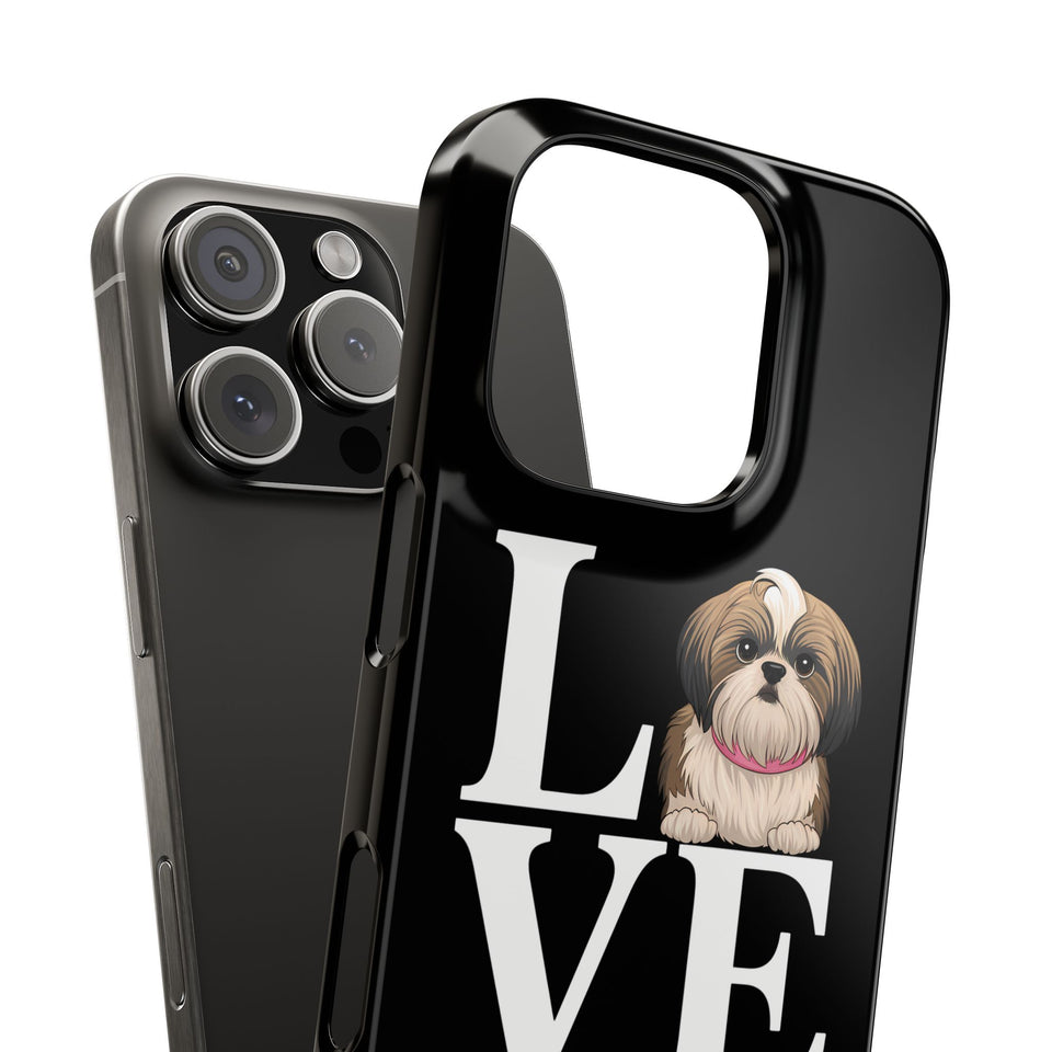Premium Love Shih Tzu iPhone Case | Cute Shih Tzu Slim Phone Cases