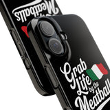 Premium Italian Grab Life By The Meatballs Funny Meme Slim Phone Cases Premium Italian Grab Life By The Meatballs Funny Meme Slim Phone Cases
