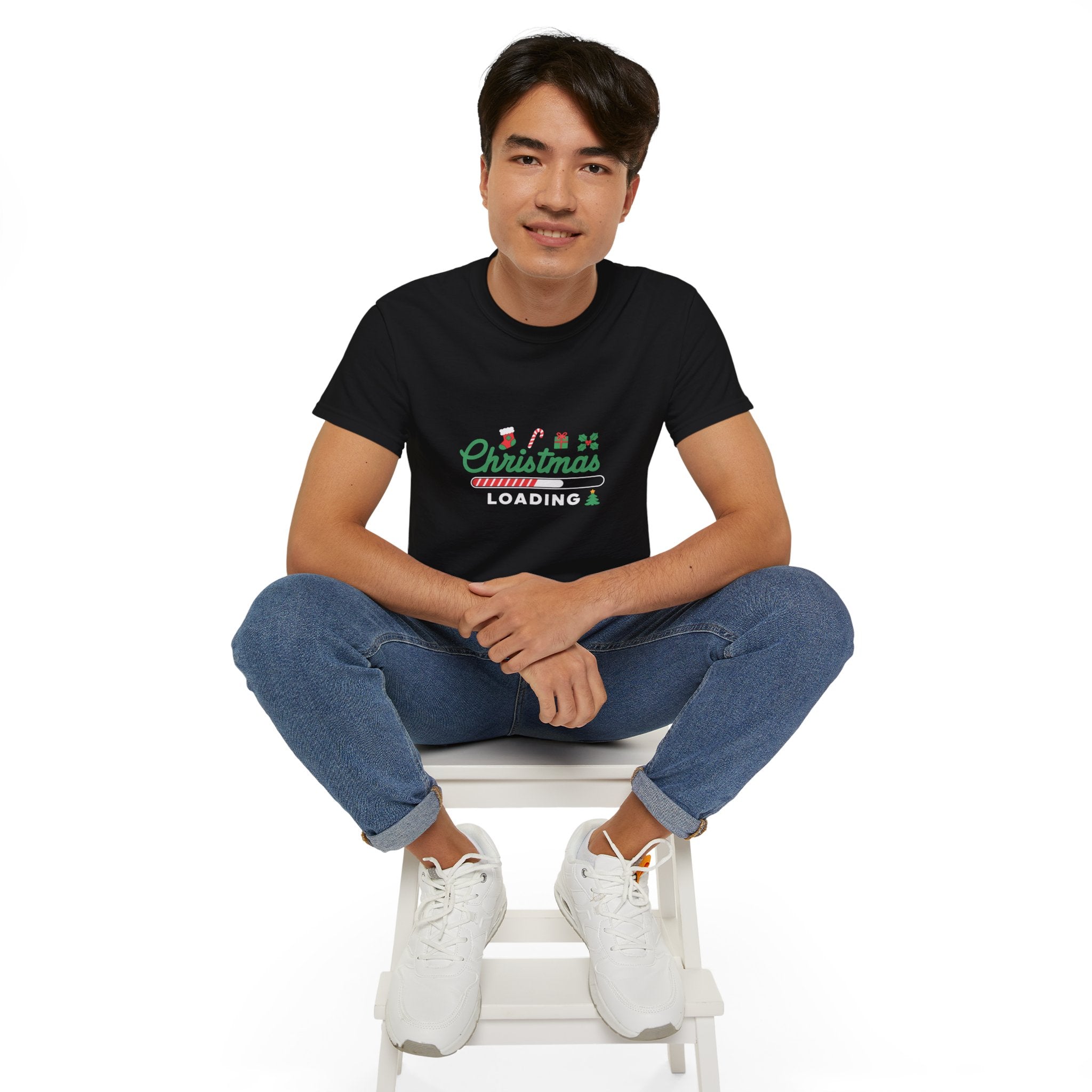 Christmas Loading Xmas Ugly Christmas Shirt | Merry Ugly Xmas Gifts | Ugly Christmas Merchandise | Christmas Unisex T-Shirt