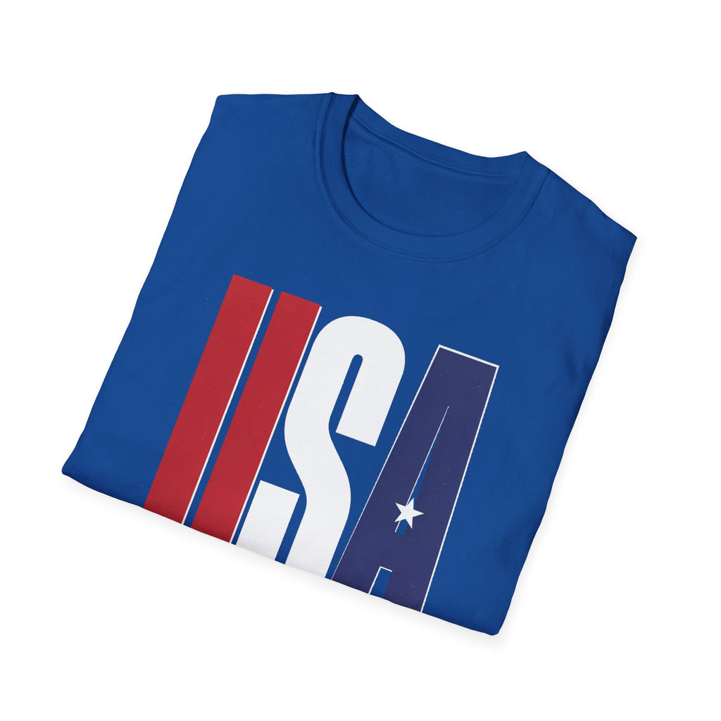 USA Flag Graphic T-Shirt — Red White & Blue Patriotic Tee