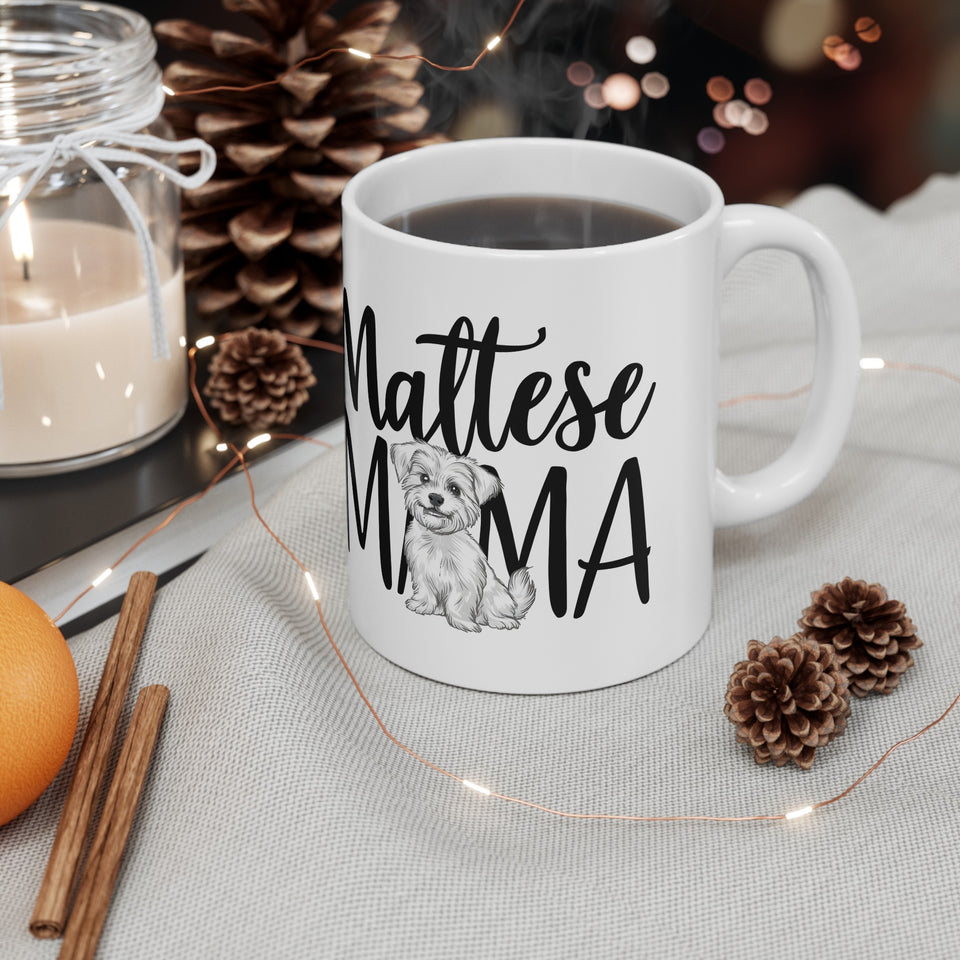Maltese Mama Mug Maltese Dog 2 | Maltese Gift | Maltese Coffee Mug | Maltese Gift Ideas Mug 11oz