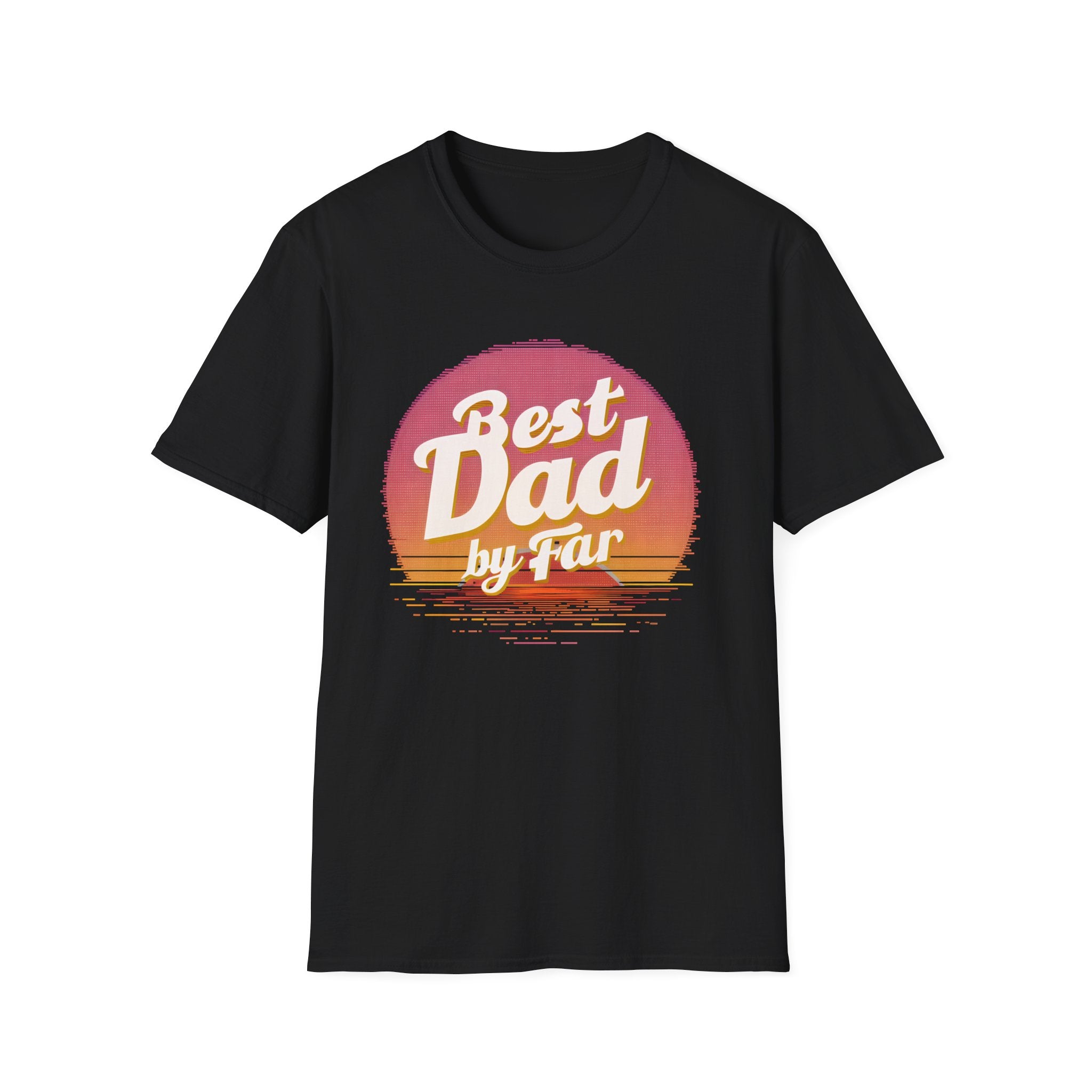Best Dad By Far | Golf Presents For Dad | Fathers Day Gifts Golf | Dad Golf Gifts Unisex Softstyle T-Shirt Main image