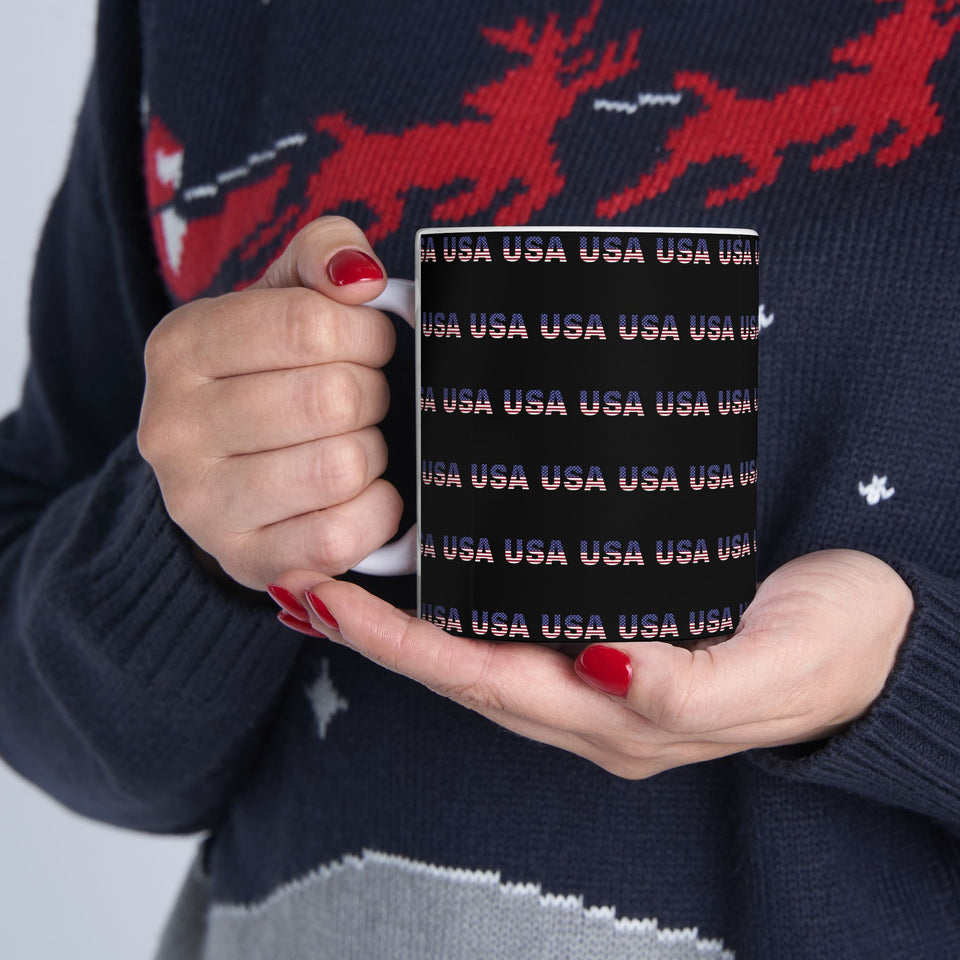 USA Flag Mug | USA Gifts | USA Flag Coffee Mug 11oz