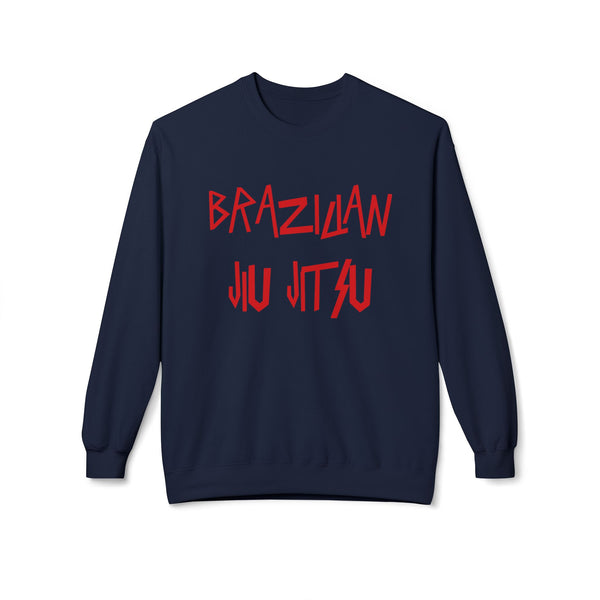 Brazilian Jiu Jitsu Slay BJJ Unisex Midweight Softstyle Fleece Crewneck Sweatshirt