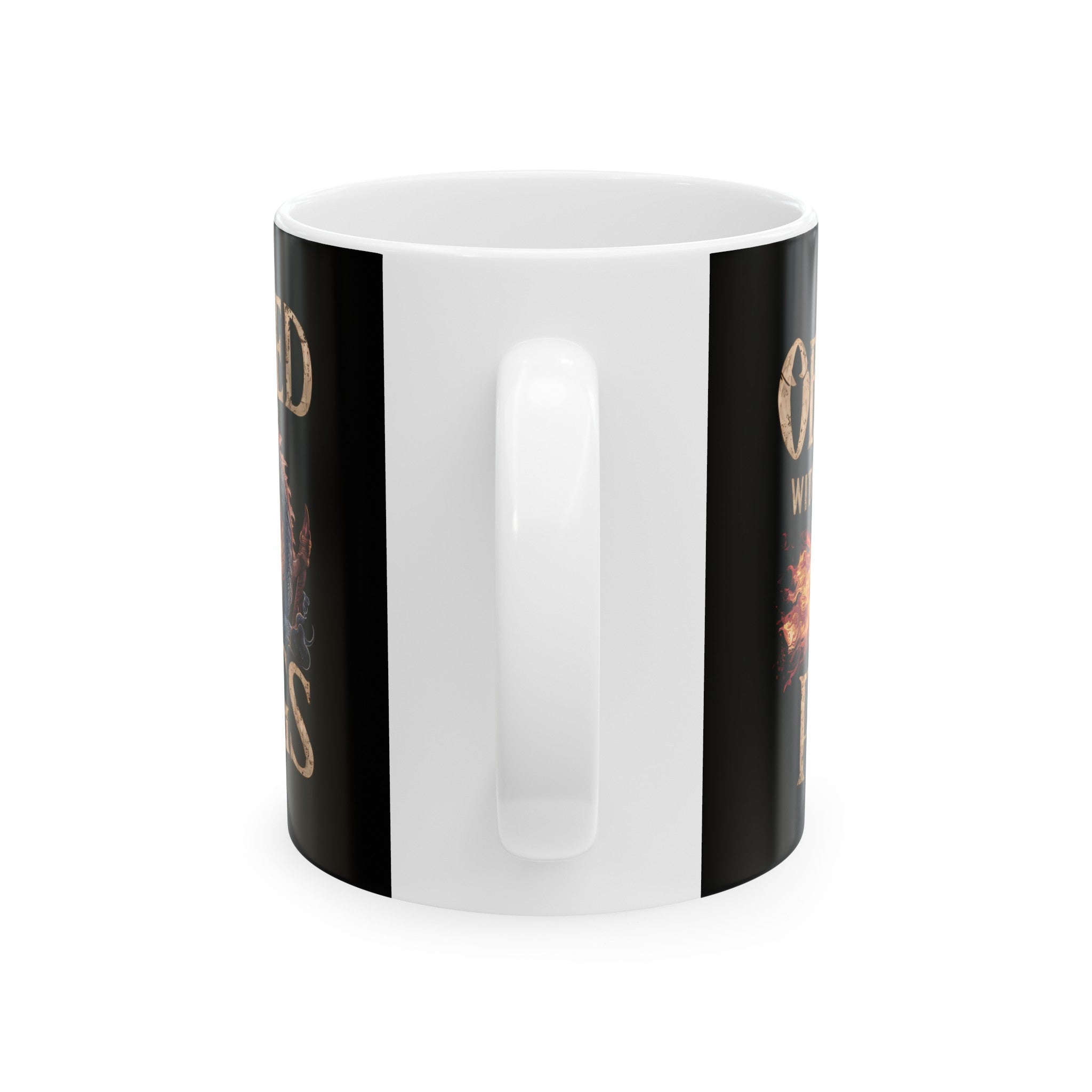 Obsessed With RPGs Mug | Role Playing Game Gift | Fantasy Dragon RPG Coffee Mug | Fantasy RPG Presents Mug 11oz 2