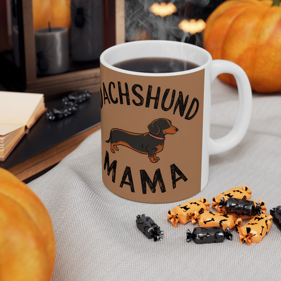 Dachshund Mama Mug | Dachshund Gift | Dachshund Merchandise | Weiner Dog Gifts | Dachshund Presents Ceramic Mug