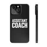 Premium Assistant Coach iPhone Case | Assistant Coach Gifts Slim Phone Cases Premium Assistant Coach iPhone Case | Assistant Coach Gifts Slim Phone Cases