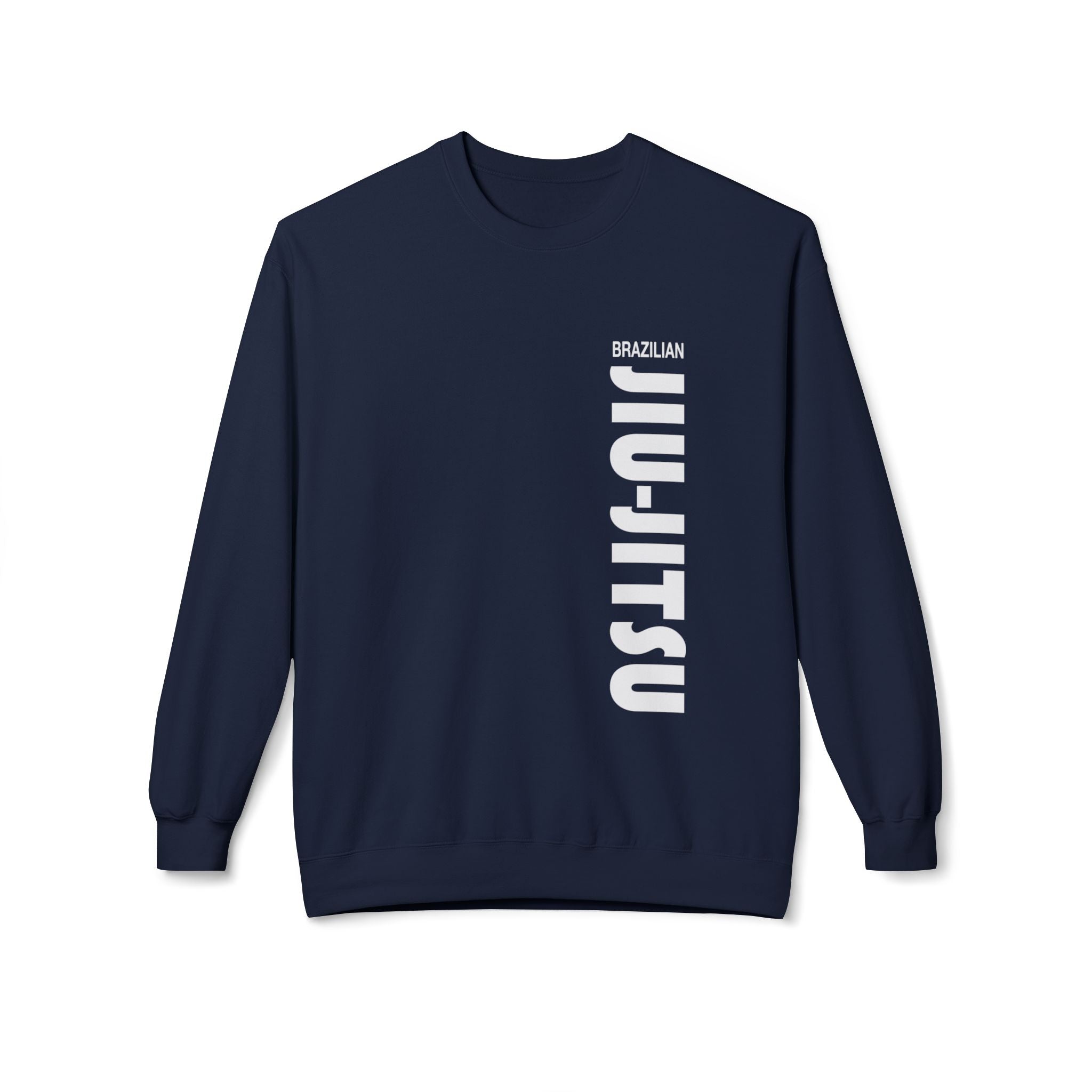 Brazilian Jiu Jitsu Slogan BJJ Unisex Midweight Softstyle Fleece Crewneck Sweatshirt