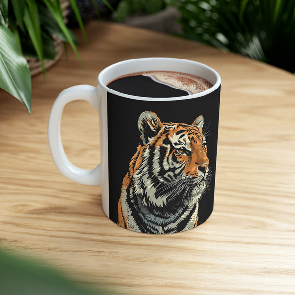 Tiger Mug | Tiger Coffee Mug | Cute Tiger Gift | Tiger Presents | Tiger Mug 1 11oz
