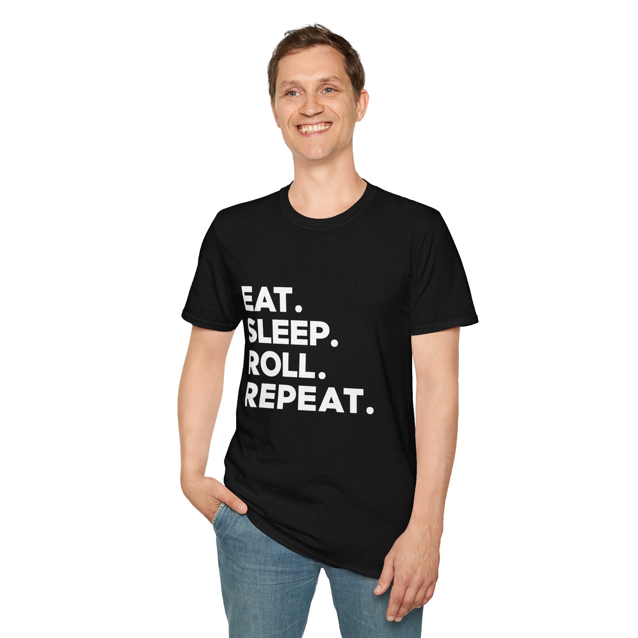 Brazilian Jiu Jitsu Eat Sleep 2 Shirt | BJJ Gift | Brazilian Jiu Jitsu Merchandise | JiuJitsu Gifts | BJJ Presents Unisex T-Shirt Main image