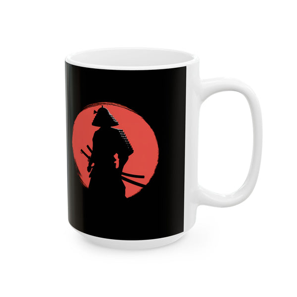Samurai Red Moon Mug
