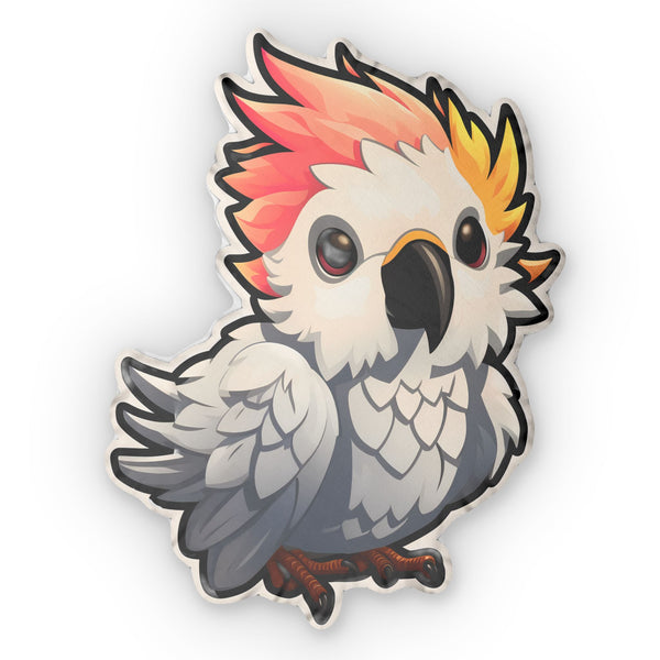 Cute Cockatoo Custom Shaped Pillow | Cockatoo Gift Pillow