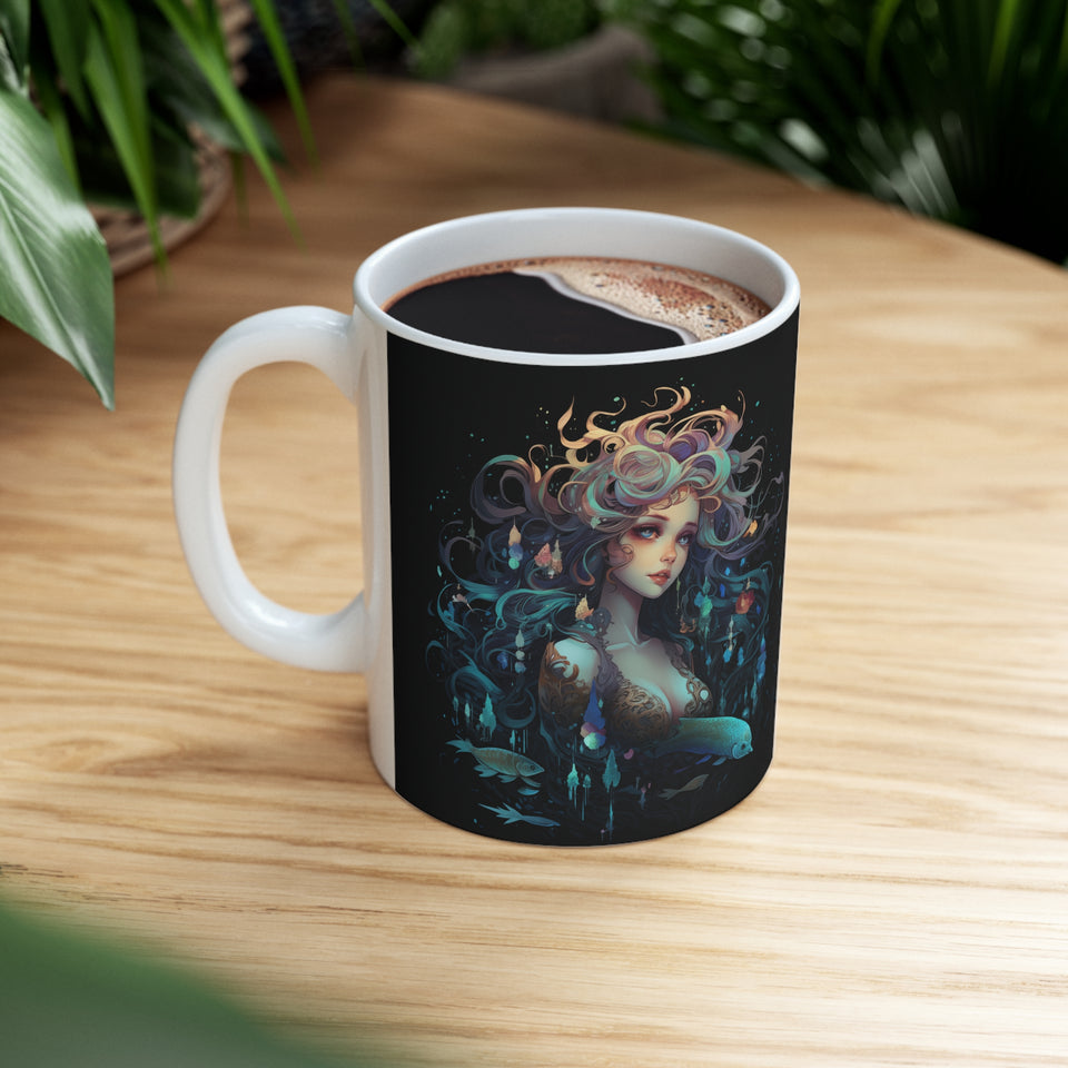 mermaid mug, mermaid coffee mug, mermaid gift, mermaid gifts for women, mermaid gifts for adults, mermaid presents, black mermaid shirt, mermaid shirts for adults