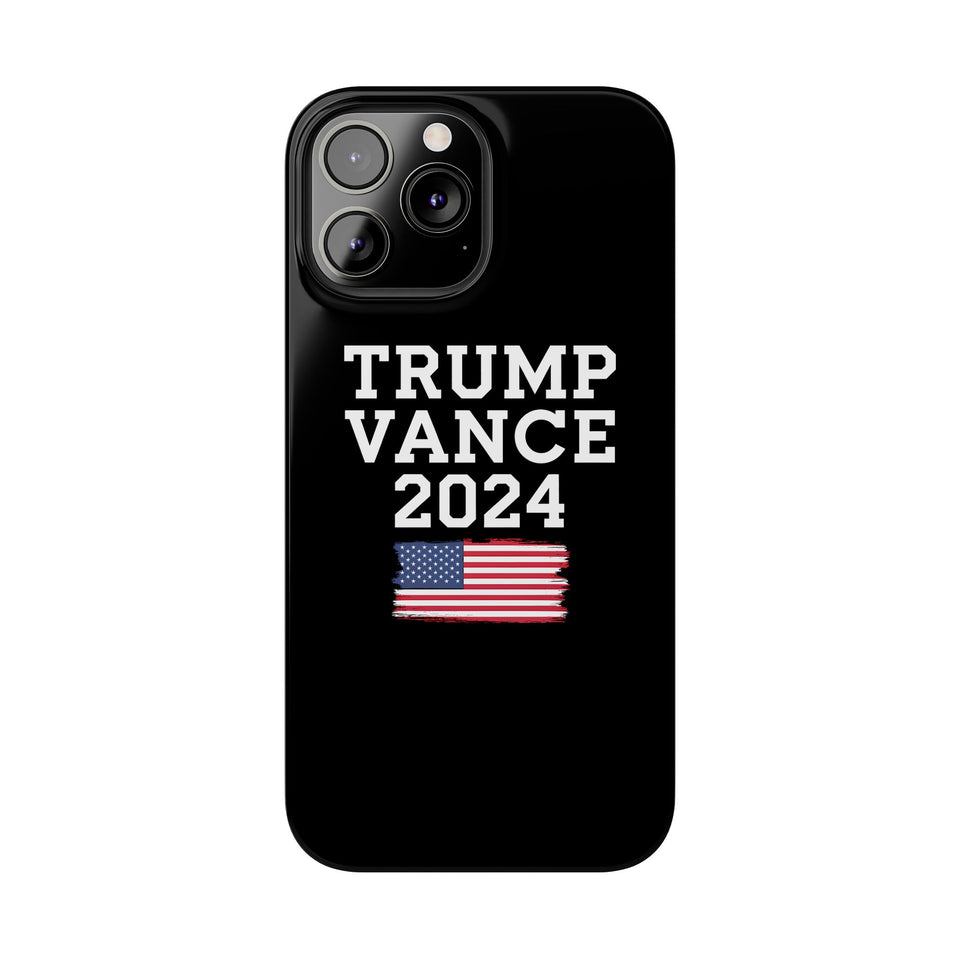 Premium Trump Vance 2024 iPhone Case | Donald Trump Gifts Slim Phone Cases