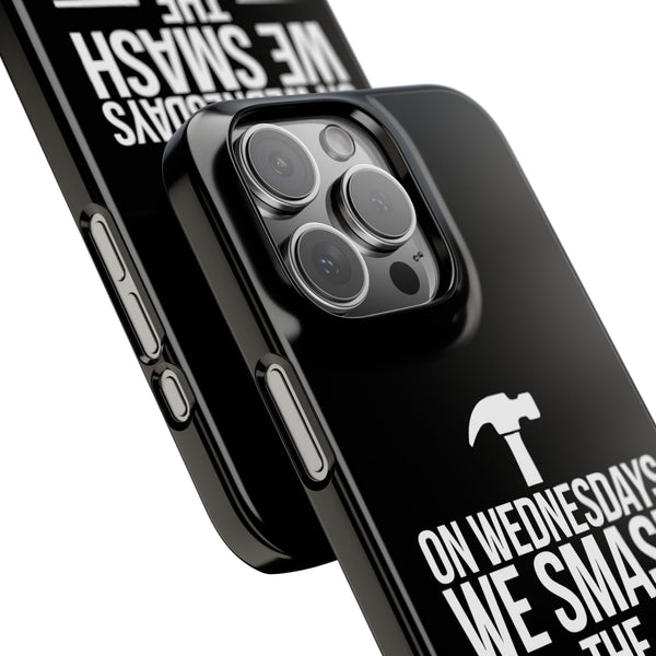 Premium On Wednesdays We Smash The Patriarchy iPhone Case | Feminist Gifts Slim Phone Cases