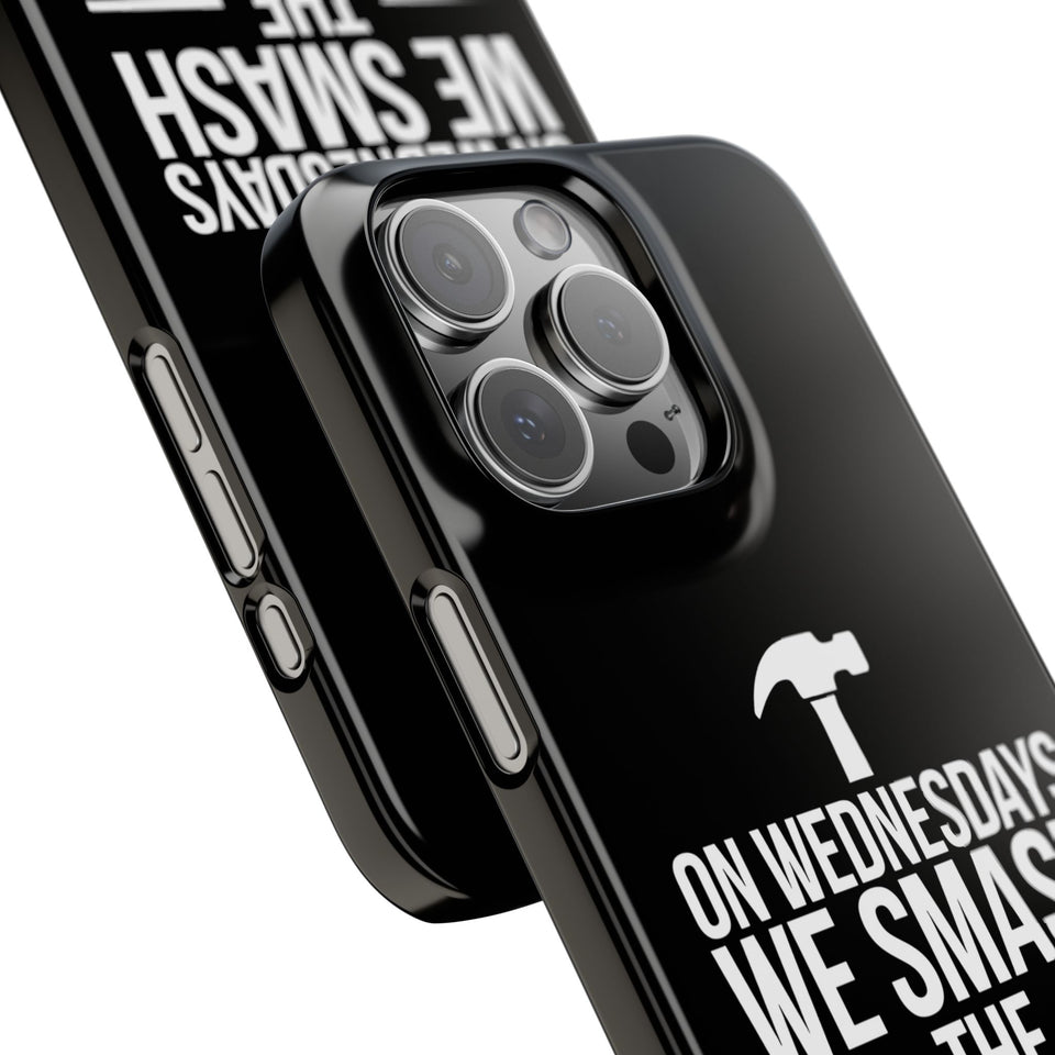 Premium On Wednesdays We Smash The Patriarchy iPhone Case | Feminist Gifts Slim Phone Cases