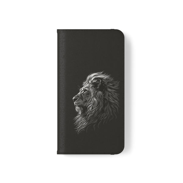 Lion Phone Case | Lion Wallet Phone Case Gifts | IPhone & Samsung Galaxy Lion Flip Cases