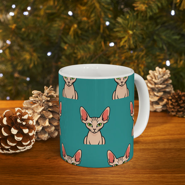 Sphynx Cat Mug | Sphynx Cat Gifts | Hairless Cat Sphynx Presents Cat Ceramic Mug 11oz