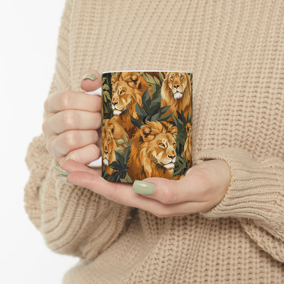 Lion Mug | Lion Gifts | Lion Presents | Pride of Lions Ceramic Mug 11oz