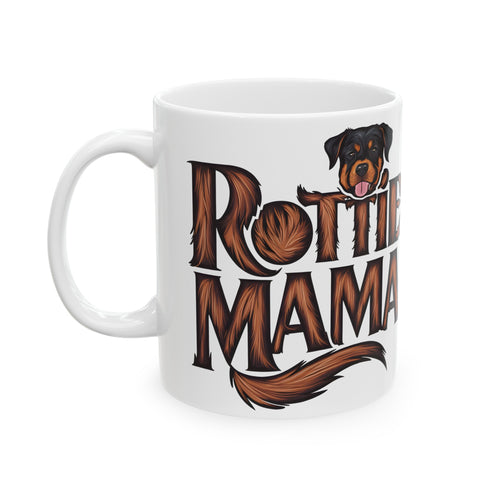 Rottie Mama Rottweiler Mug 2 | Rottweiler Gifts | Gifts For Rottweiler Ceramic Mug 11oz