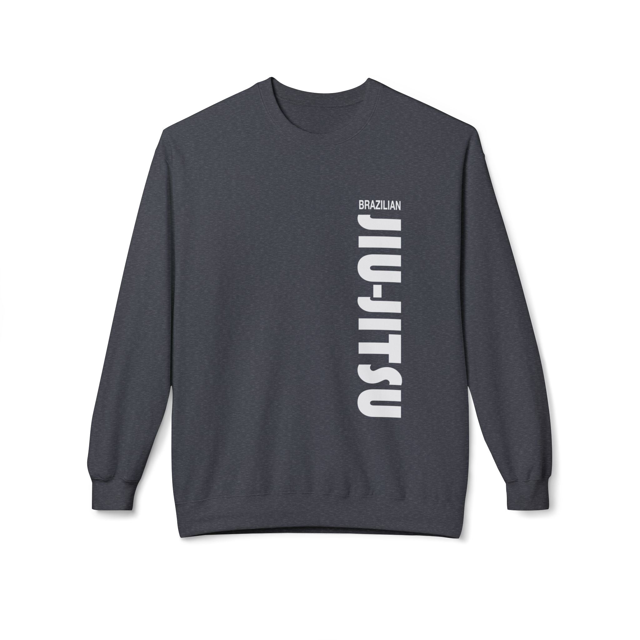 Brazilian Jiu Jitsu Slogan BJJ Unisex Midweight Softstyle Fleece Crewneck Sweatshirt