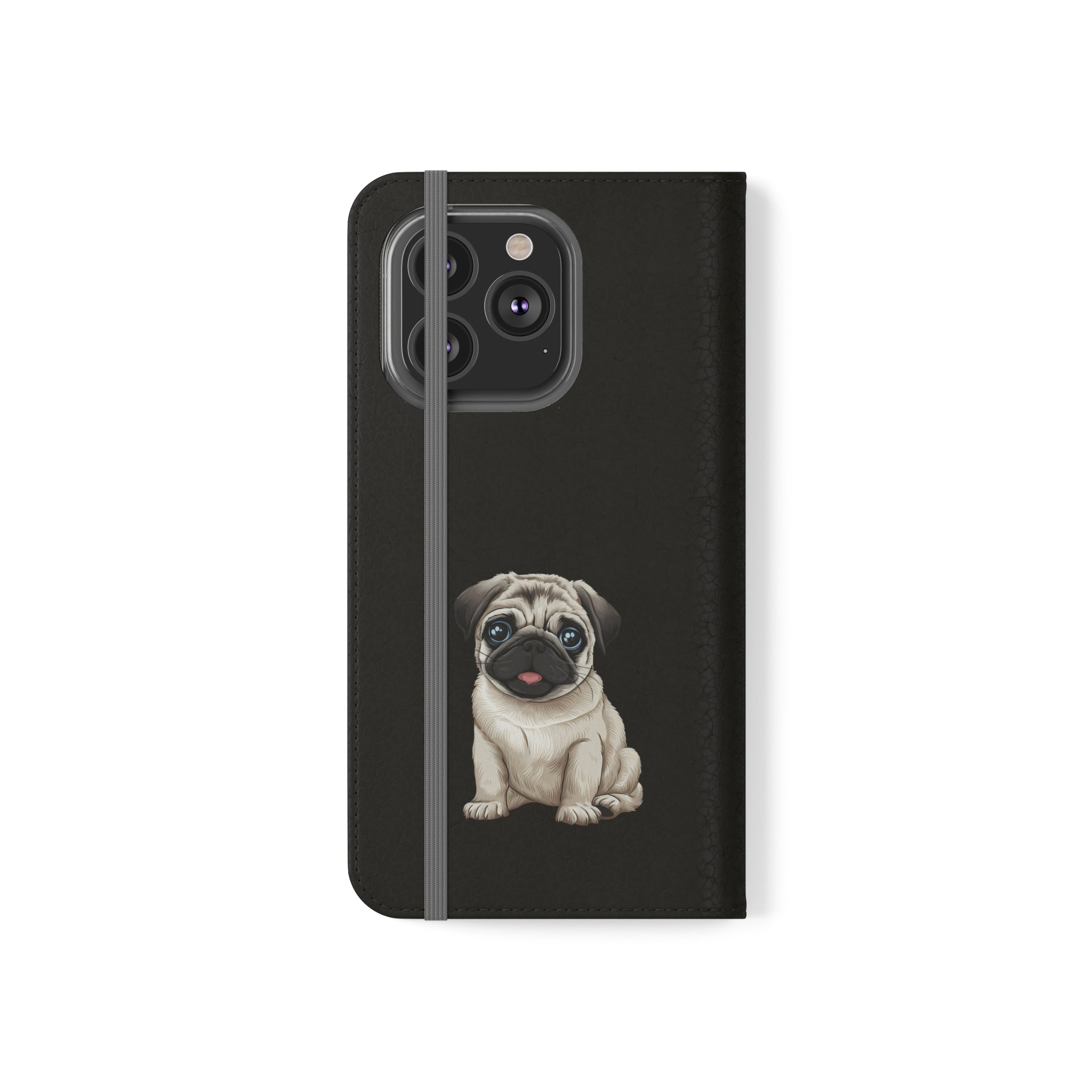 Pug iPhone & Samsung Wallet Phone Case | Pug Flip Cases