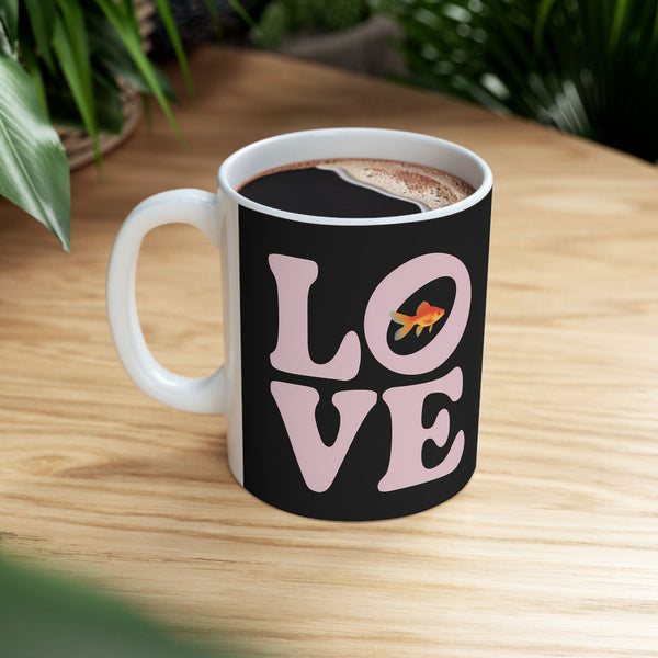 Sweet Love Goldfish Mug | Goldfish Coffee Mug | Cute Goldfish Coffee Mug 11oz