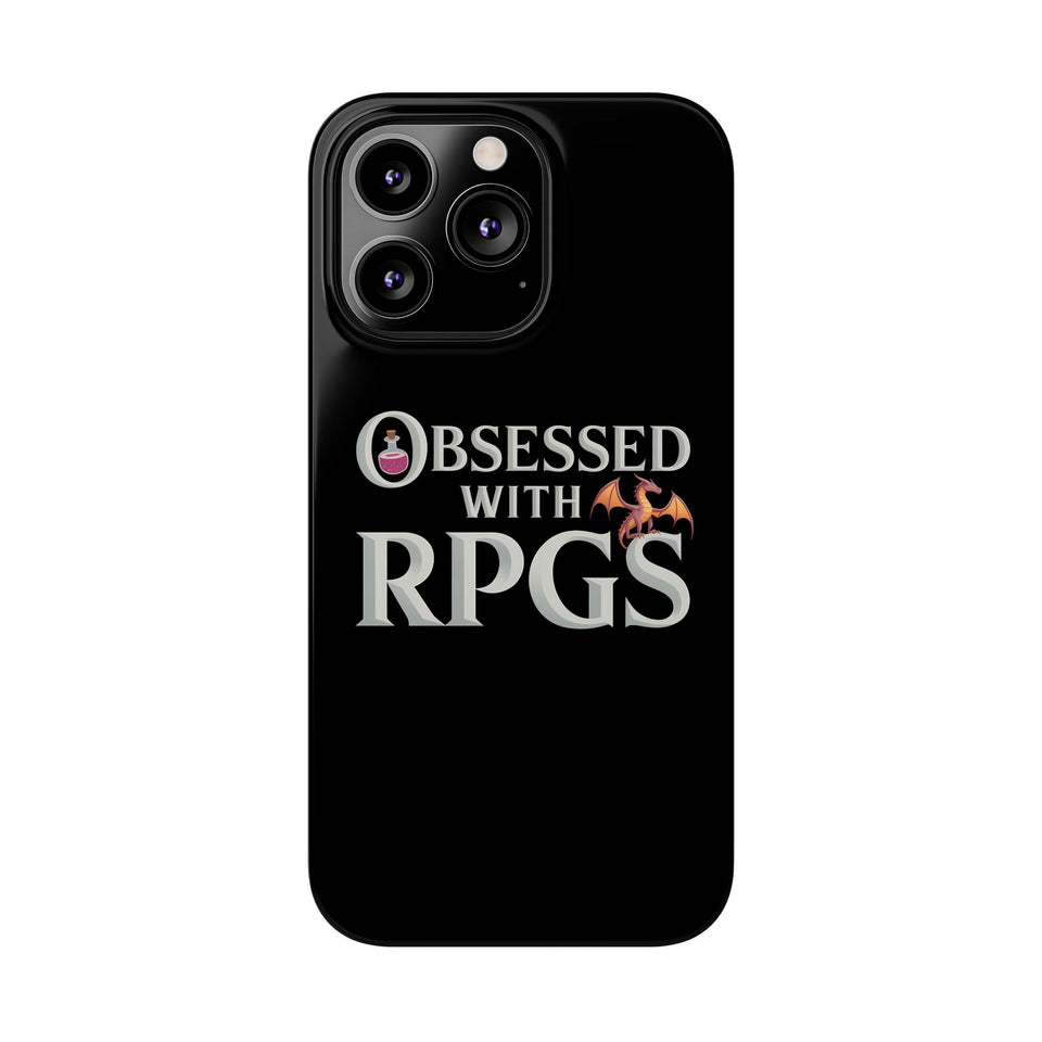 Premium Obsessed With RPGs iPhone Case | Fantasy Role Playing Game Slim Phone Cases