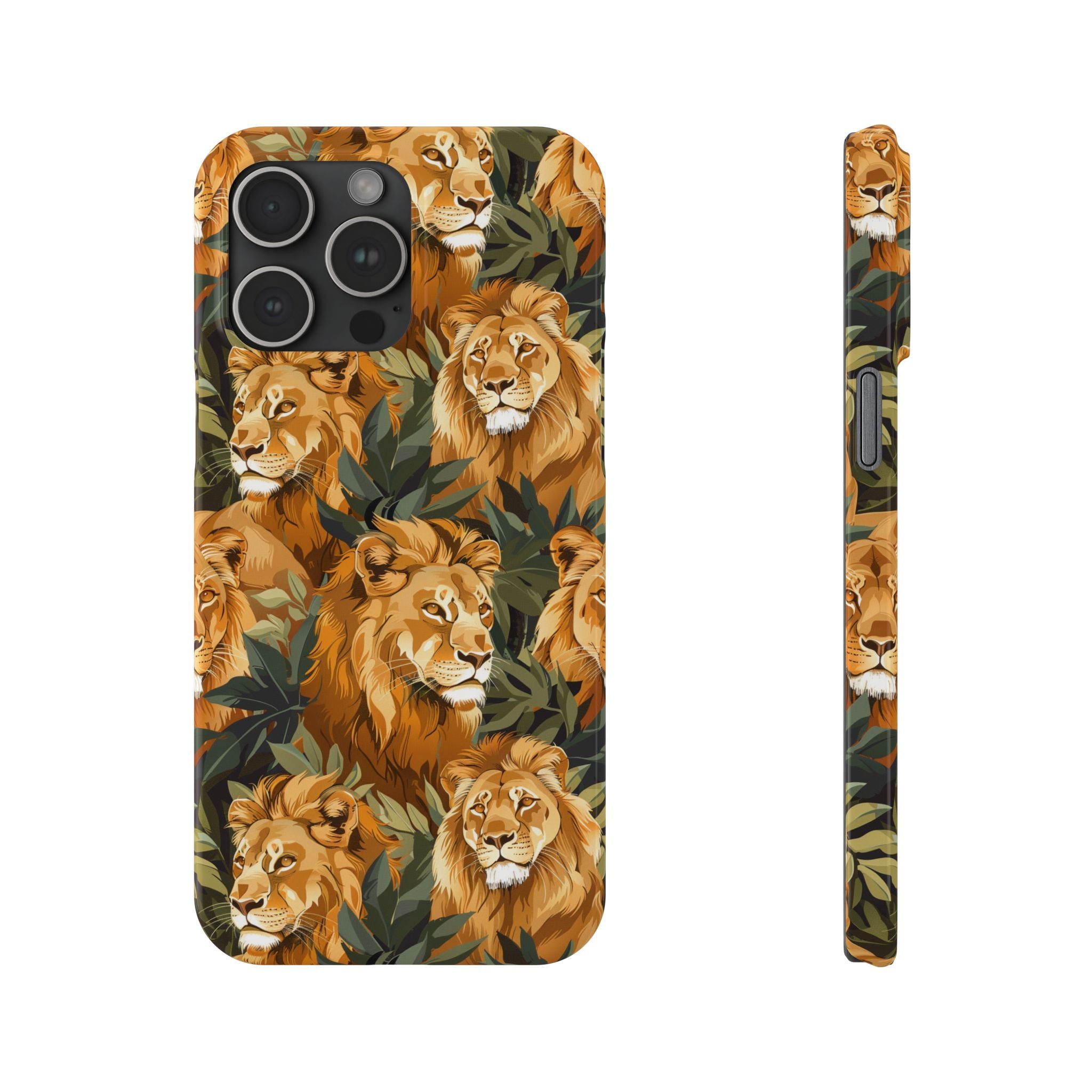 Premium Pride Of Lions iPhone Case | Lion Gifts Slim Phone Cases