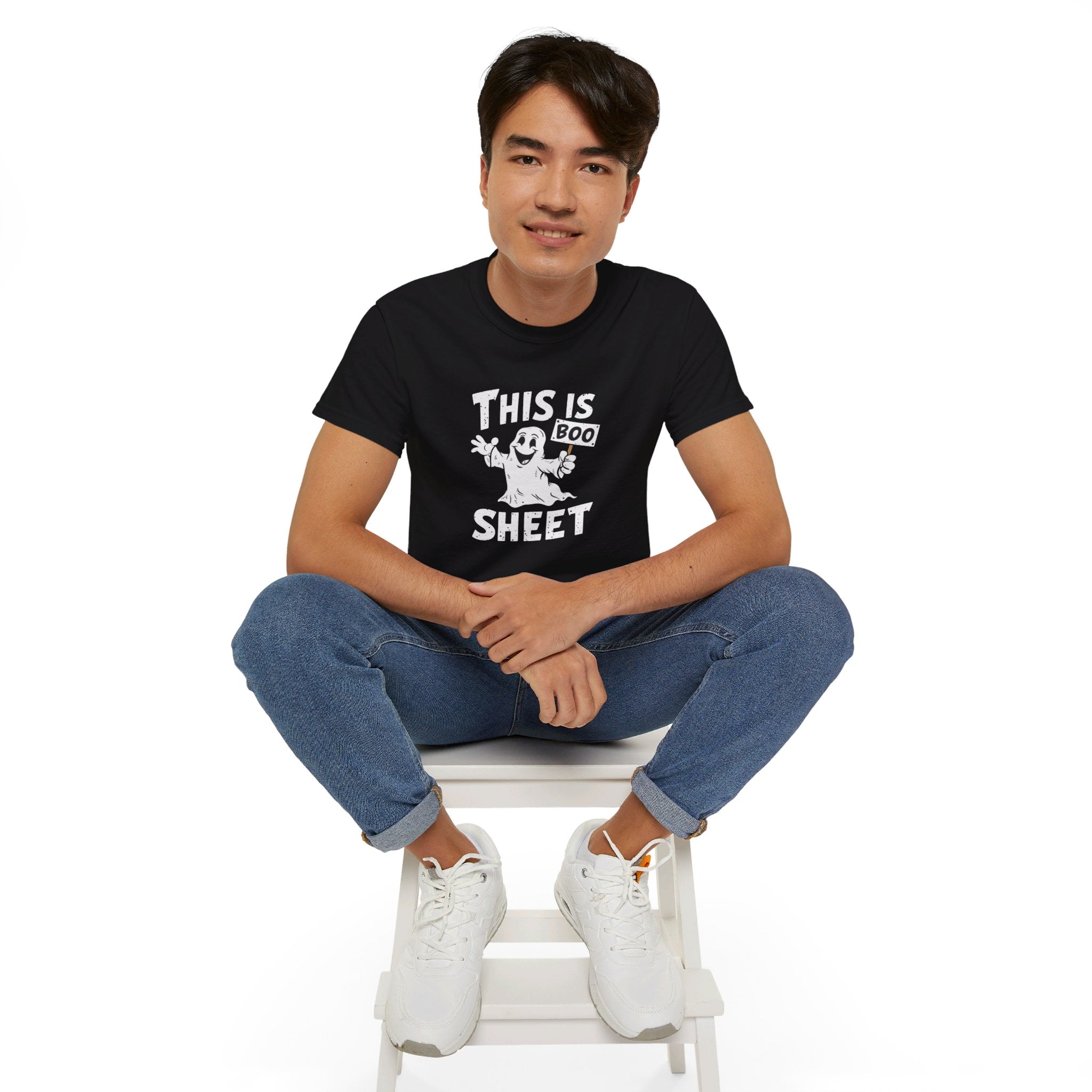 This Is Boo Sheet Funny Halloween Costumes Shirt | Happy Halloween Gifts | Scary Halloween Merchandise | Spooky Halloween Unisex T-Shirt