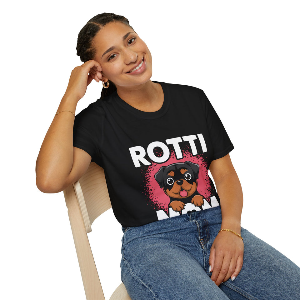 Rottie Mom Rottweiler Dog Mama Mom Unisex T-Shirt