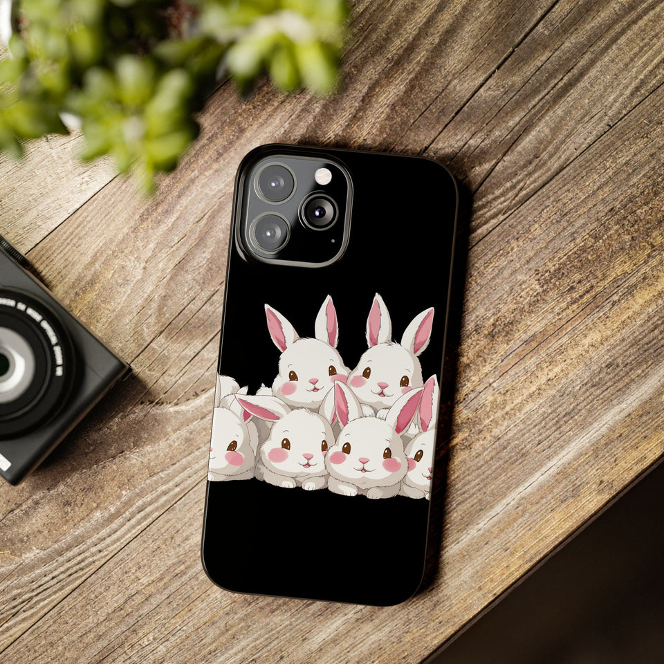 Premium Cute Rabbit iPhone Case | Rabbit Gifts Slim Phone Cases