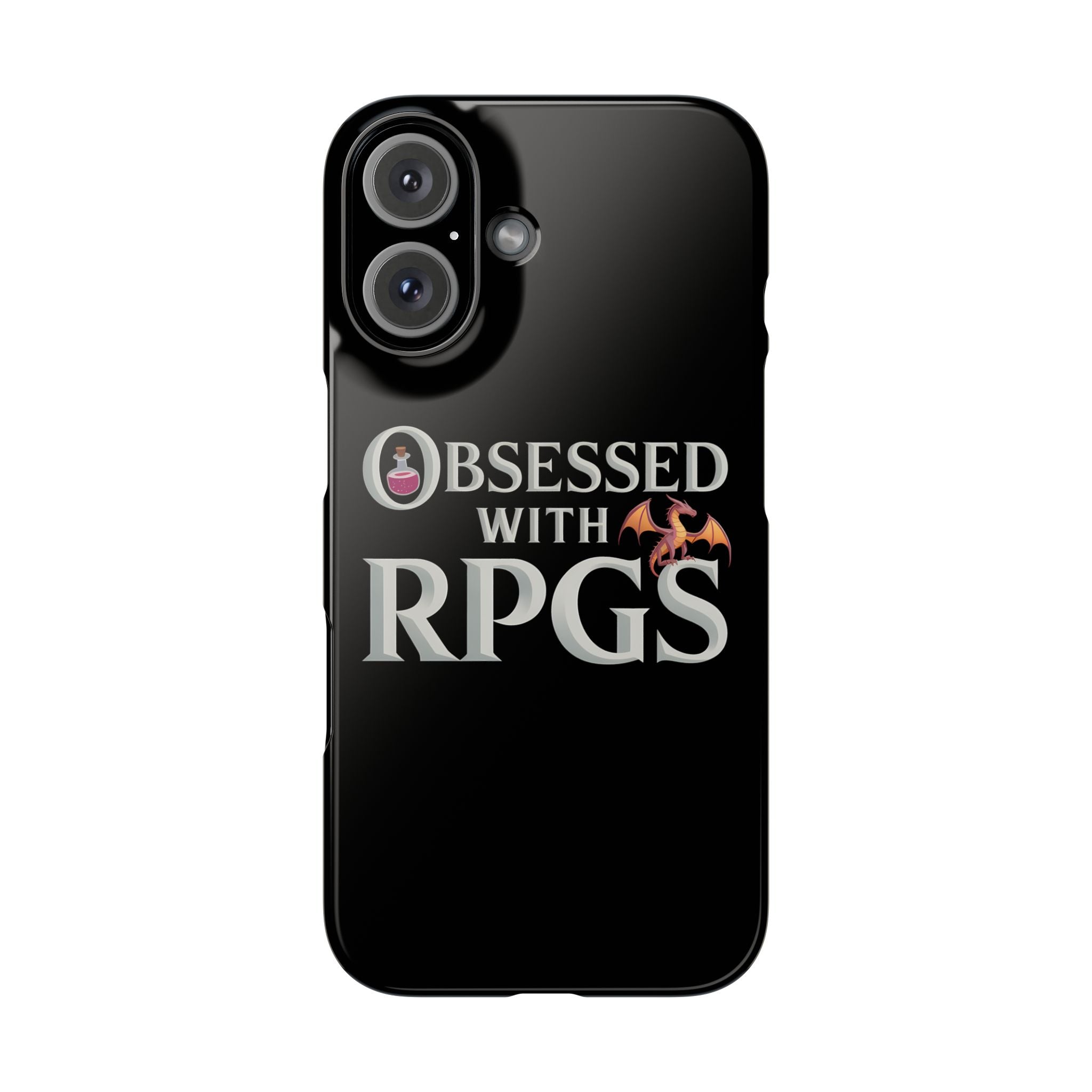 Premium Obsessed With RPGs iPhone Case | Fantasy Role Playing Game Slim Phone Cases Main image
