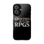 Premium Obsessed With RPGs iPhone Case | Fantasy Role Playing Game Slim Phone Cases