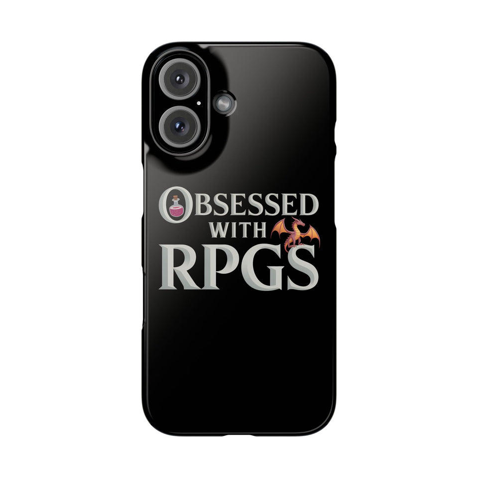 Premium Obsessed With RPGs iPhone Case | Fantasy Role Playing Game Slim Phone Cases