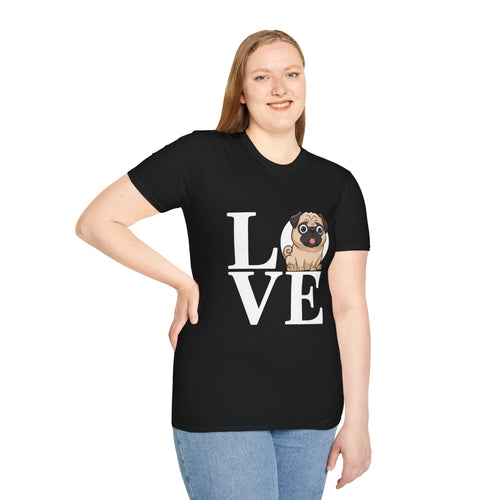 Love Pugs T-Shirt | Pug Gifts Unisex T-Shirt