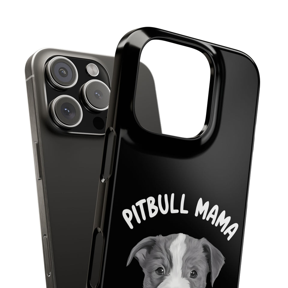 Premium Pitbull Mama iPhone Case | Pitbull Gifts Slim Phone Cases
