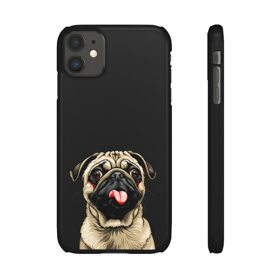 Pug Phone Case | I Love My Pug Phone Case | Pug iPhone & Samsung Galaxy Snap Cases