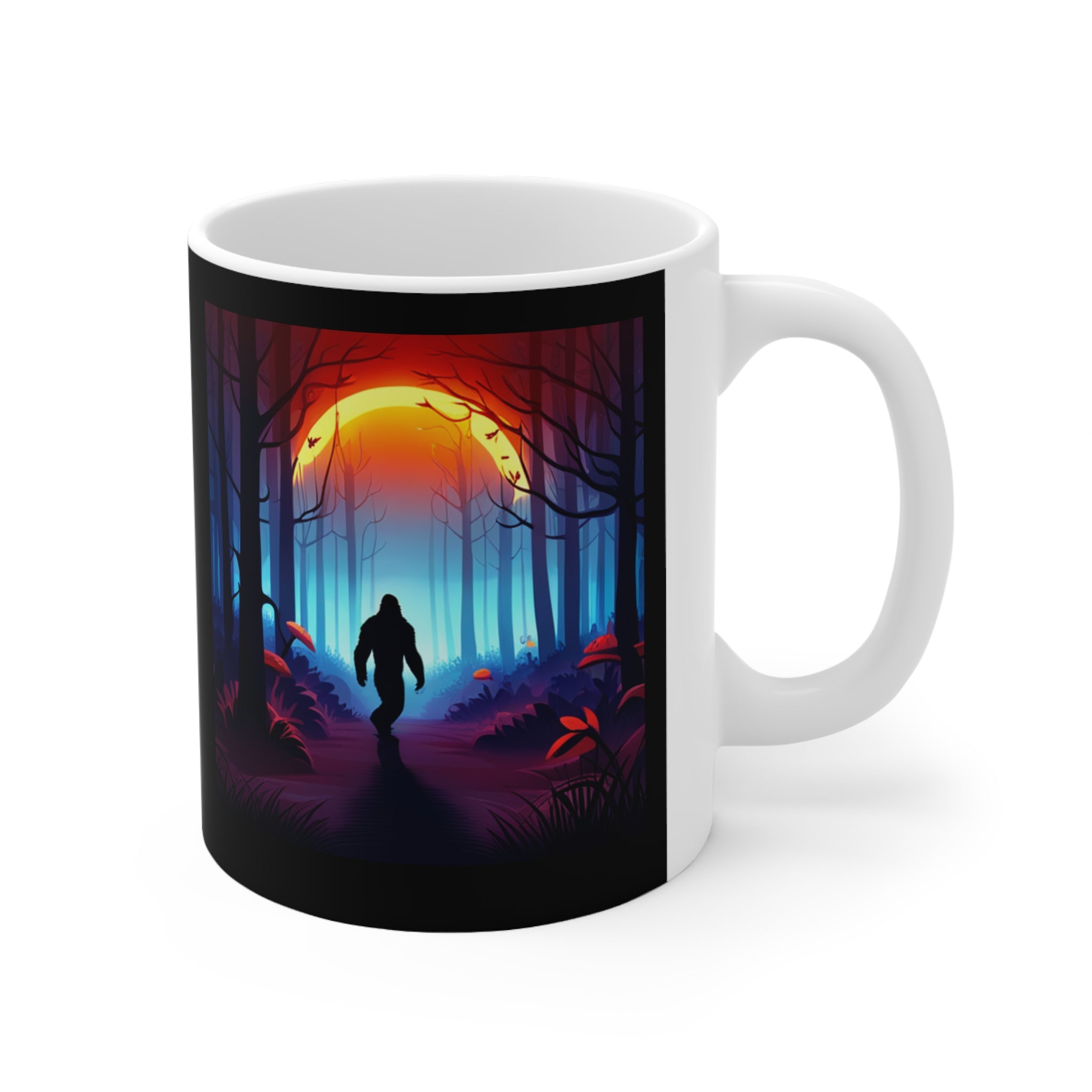 Bigfoot Mug | Bigfoot Gift | Sasquatch Yeti Abominable Snowman Ceramic Mug 11oz Main image