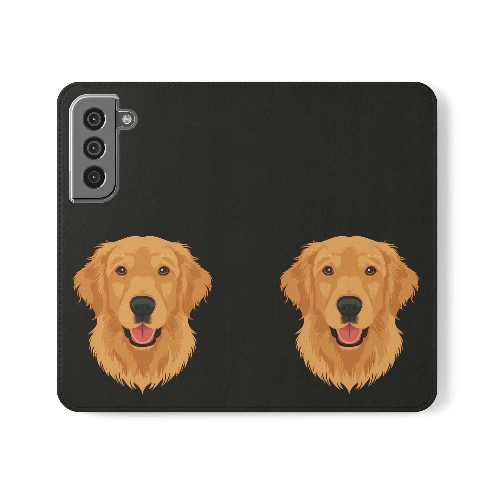Golden Retriever iPhone & Samsung Galaxy Wallet Phone Case | Golden Retriever Flip Case Secondary image