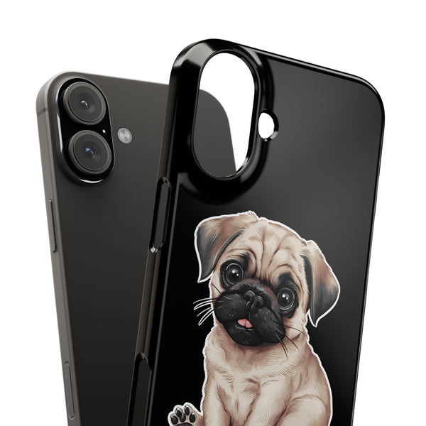 Premium Pug Puppy iPhone Case | Cute Pug Gifts Slim Phone Cases
