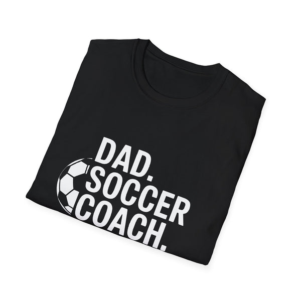 Dad Soccer Coach Legend Unisex Softstyle T-Shirt
