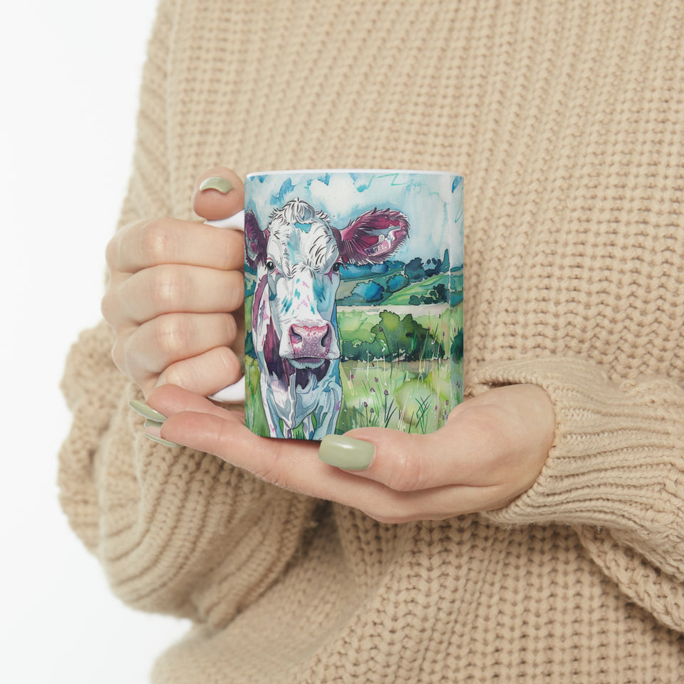 Cow Mug | Coffee Cow Mug | Cow Print Mug | Cow Presents | Highland Cow Mug 11oz