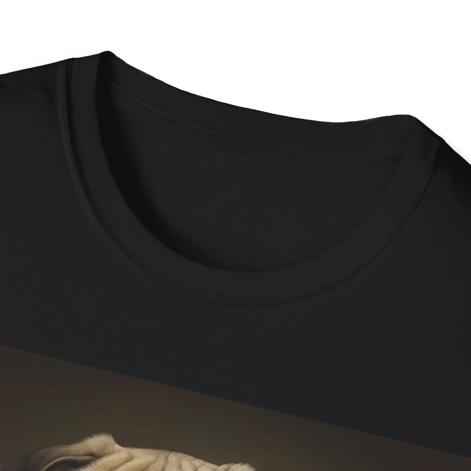 Classical Pug Shirt | Pug Presents | Pug Gift | Pug Painting T Shirt