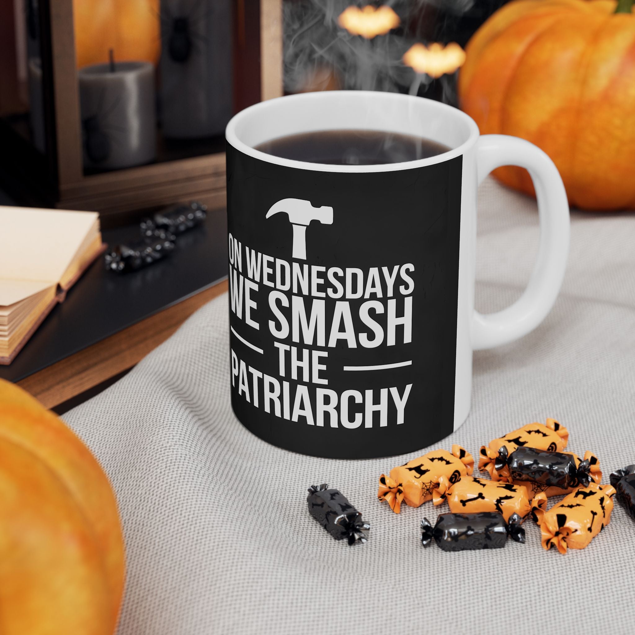 On Wednesdays We Smash The Patriarchy Mug | Feminist Coffee Mug | Feminism Coffee Mug 11oz