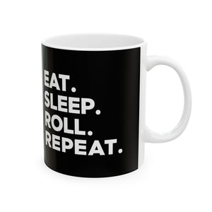 Brazilian Jiu Jitsu Eat Sleep Roll 2 BJJ Ceramic Mug | Brazilian Jiu Jitsu Gifts (11oz) Brazilian Jiu Jitsu Eat Sleep Roll 2 BJJ Ceramic Mug | Brazilian Jiu Jitsu Gifts (11oz)